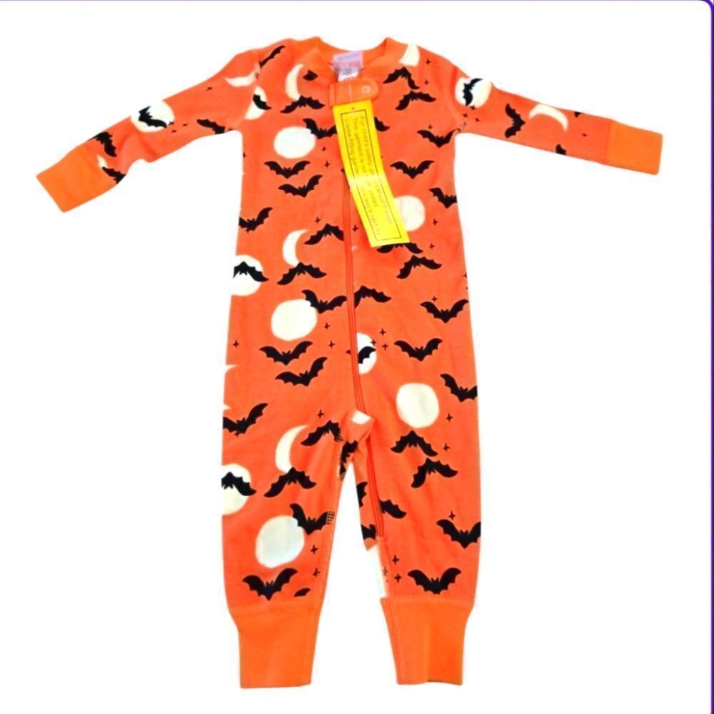 NWT HANNAH ANDERSSON HALLOWEEN BABY ZIP SLEEPER SZ. 6-12 MONTHS.